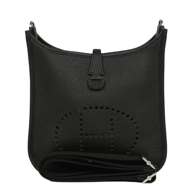 exchange Hermes Evelyne 23 Black Clemence Palladium Hardware