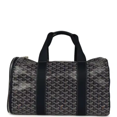 goyard Goyard Goyardine Canvas Navy Blue Voltigeur MM Pet Carrier Bag Palladium Hardware | Thumbnail 4 goyard Goyard Goyardine Canvas Navy Blue Voltigeur MM Pet Carrier Bag Palladium Hardware | Thumbnail 4