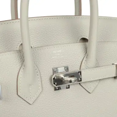 HERMÈS Hermes Birkin 25 Gris Perle Verso Togo Gold Hardware | Thumbnail 7 HERMÈS Hermes Birkin 25 Gris Perle Verso Togo Gold Hardware | Thumbnail 7