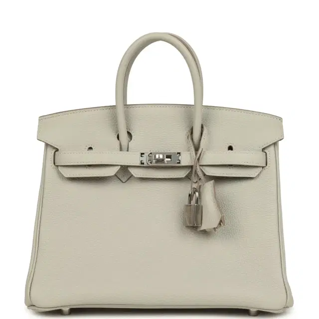 hermes Hermes Birkin 25 Gris Perle Verso Togo Gold Hardware
