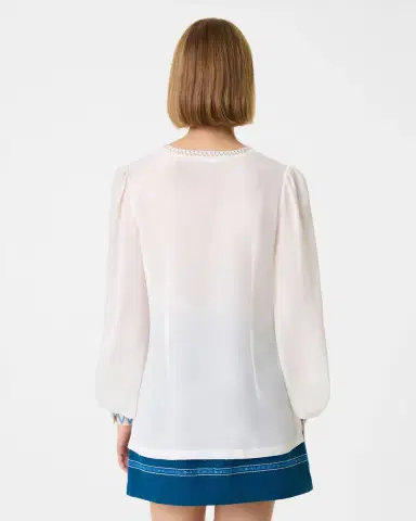 Emporio Sirenuse Vera Shirt with Ballerina Embroidery | Thumbnail 9