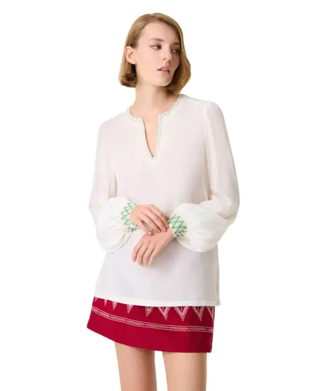 Vera Shirt with Ballerina Embroidery
