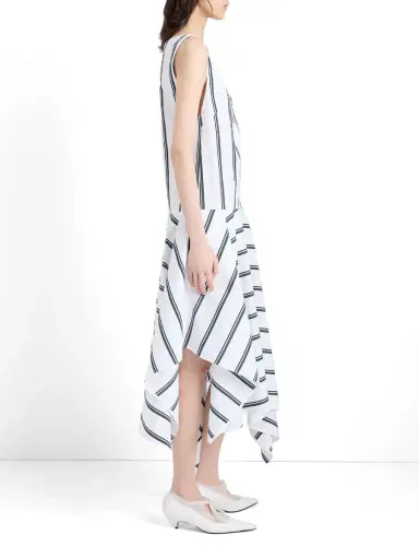 Proenza Schouler Beatriz Cotton-Silk Midi Dress | Thumbnail 3 Proenza Schouler Beatriz Cotton-Silk Midi Dress | Thumbnail 3