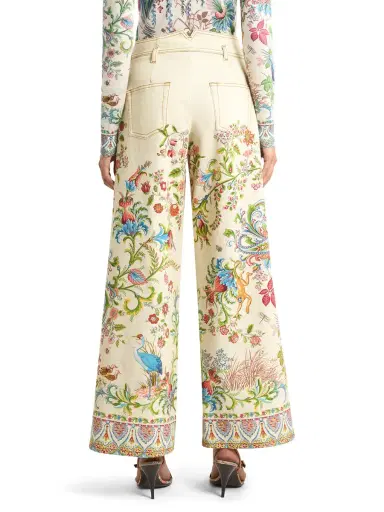 Etro Belted Floral Wide-Leg Jeans | Thumbnail 4 Etro Belted Floral Wide-Leg Jeans | Thumbnail 4