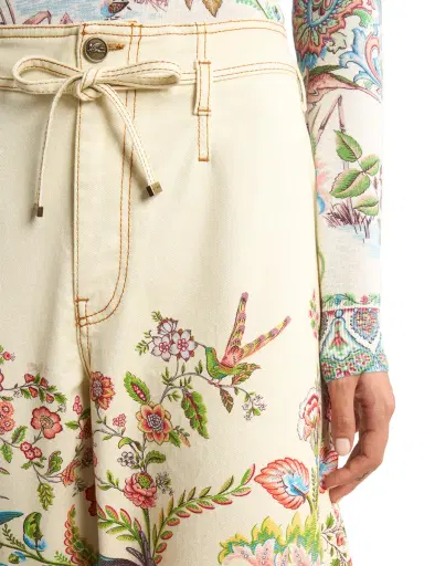 Etro Belted Floral Wide-Leg Jeans | Thumbnail 5 Etro Belted Floral Wide-Leg Jeans | Thumbnail 5