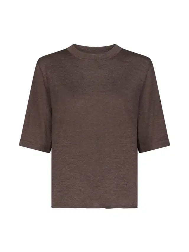Nala Short-Sleeve Fluid Cashmere Top