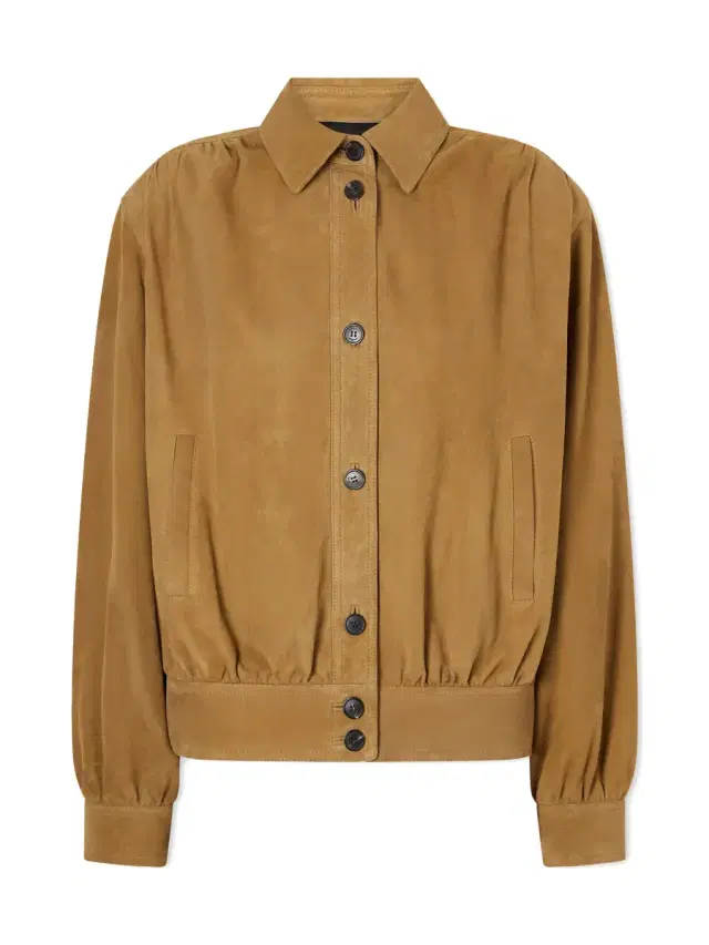 Suede Blouson Jacket