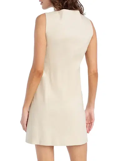 Favorite Daughter Women's The Cece Linen-Blend Minidress - Light Khaki - Size 14 | Thumbnail 5 Favorite Daughter Women's The Cece Linen-Blend Minidress - Light Khaki - Size 14 | Thumbnail 5
