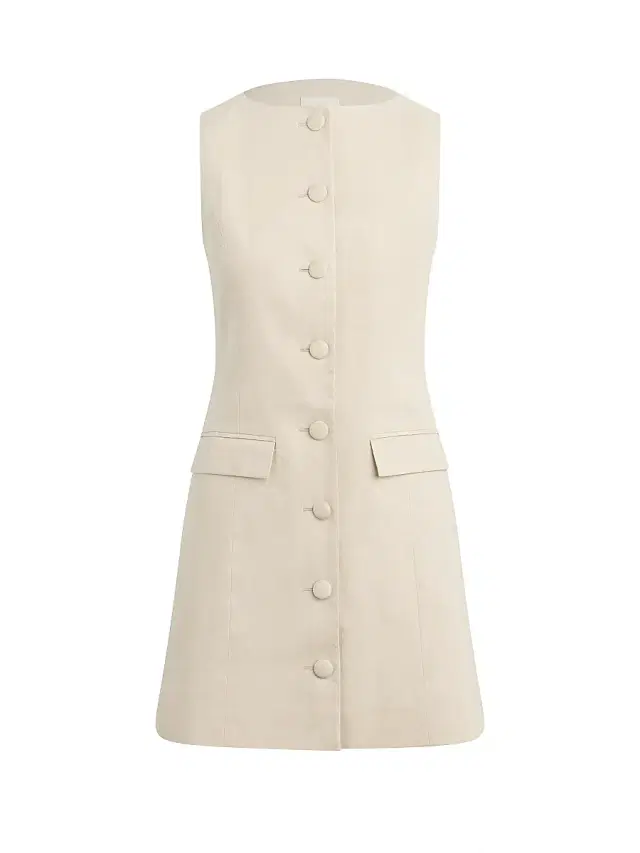 Favorite Daughter Women's The Cece Linen-Blend Minidress - Light Khaki