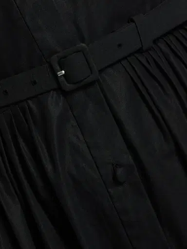 Adam Lippes Women's Genevieve Cotton Poplin Shirtdress - Black - Size 2 | Thumbnail 8