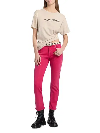 R13 Women's Pinky Promise Boy T-Shirt - Acid Khaki Stone | Thumbnail 2