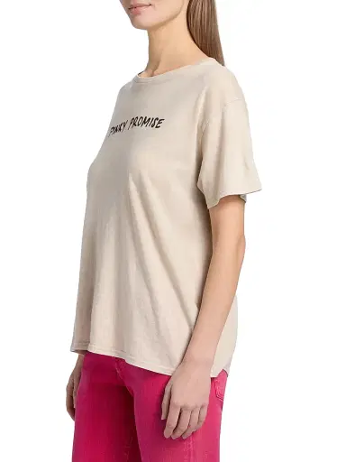 R13 Women's Pinky Promise Boy T-Shirt - Acid Khaki Stone | Thumbnail 4