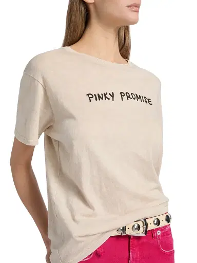 R13 Women's Pinky Promise Boy T-Shirt - Acid Khaki Stone | Thumbnail 6