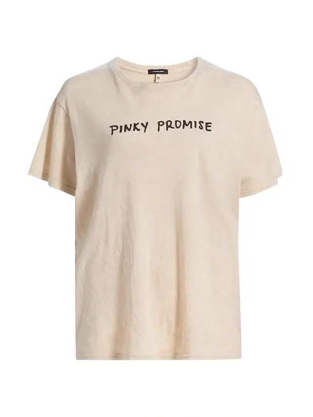 R13 Women's Pinky Promise Boy T-Shirt - Acid Khaki Stone