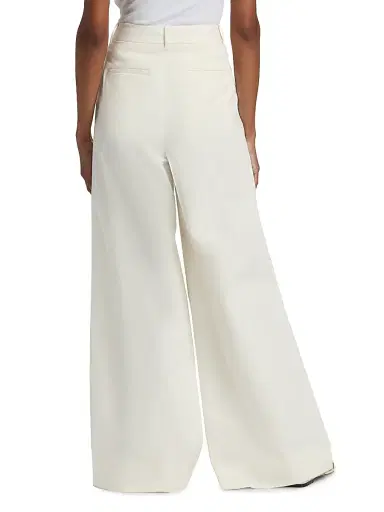 DEREK LAM 10 CROSBY Women's Juliana Twill Wide-Leg Trousers | Thumbnail 5 DEREK LAM 10 CROSBY Women's Juliana Twill Wide-Leg Trousers | Thumbnail 5