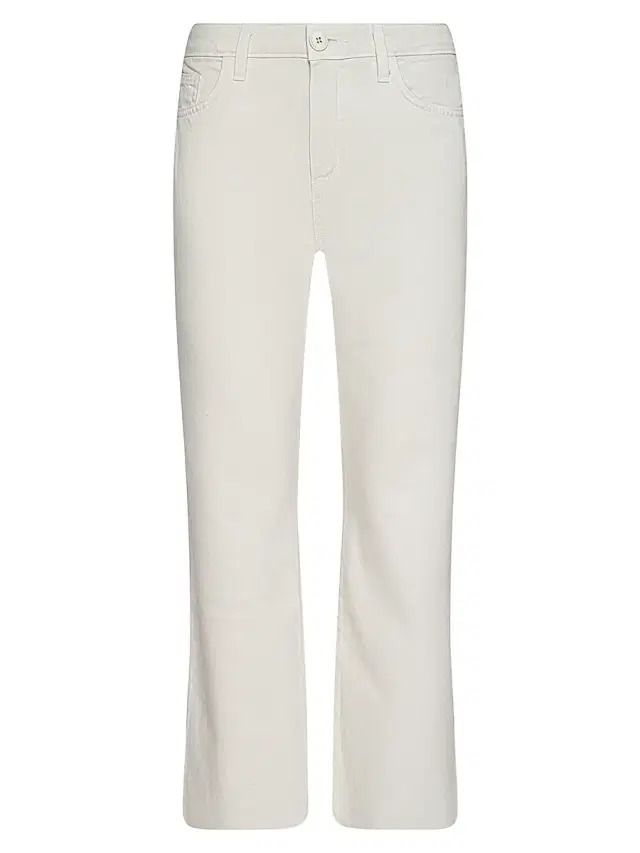 L'AGENCE Women's Wanda High-Rise Crop Jeans - Light Ecru