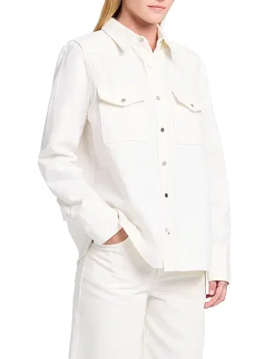 TWP Women's Ranchers Daughter Denim Shirt - White - Size Large | Thumbnail 3 TWP Women's Ranchers Daughter Denim Shirt - White - Size Large | Thumbnail 3