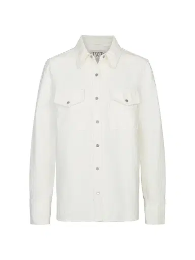 TWP Women's Ranchers Daughter Denim Shirt - White - Size Large | Thumbnail 1 TWP Women's Ranchers Daughter Denim Shirt - White - Size Large | Thumbnail 1