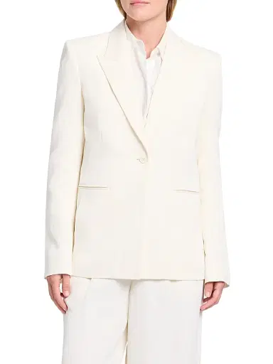 TWP Women's Her Fit Linen-Blend Blazer - Bone | Thumbnail 3 TWP Women's Her Fit Linen-Blend Blazer - Bone | Thumbnail 3