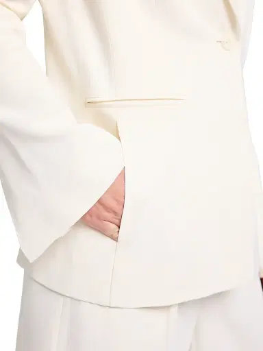 TWP Women's Her Fit Linen-Blend Blazer - Bone | Thumbnail 6 TWP Women's Her Fit Linen-Blend Blazer - Bone | Thumbnail 6