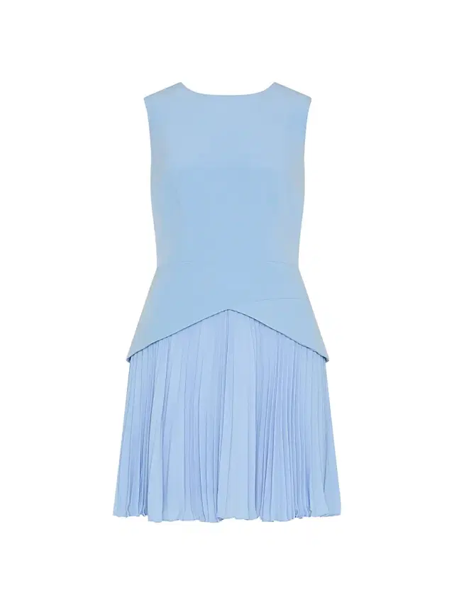 Milly Women's Haddy Pleated Minidress - Blue
