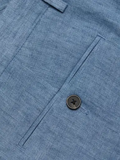 Saks Fifth Avenue Men's Linen Straight-Cut Chino Shorts | Thumbnail 7