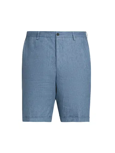 Saks Fifth Avenue Men's Linen Straight-Cut Chino Shorts | Thumbnail 1
