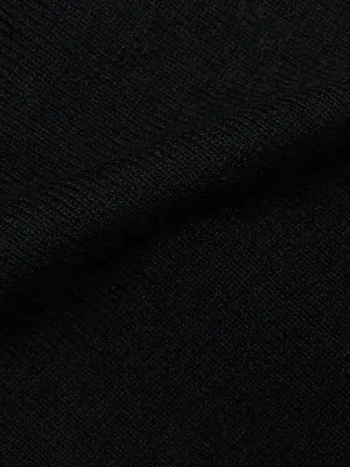 Lisa Yang Women's Claudina Cotton-Cashmere Off-the-Shoulder Top - Black - Size Medium | Thumbnail 7