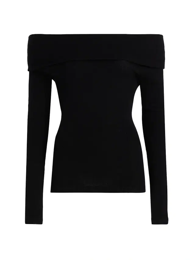 Lisa Yang Women's Claudina Cotton-Cashmere Off-the-Shoulder Top - Black