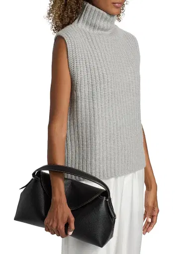 Lisa Yang Women's Jocelyne Cashmere Vest - Dove Grey | Thumbnail 4
