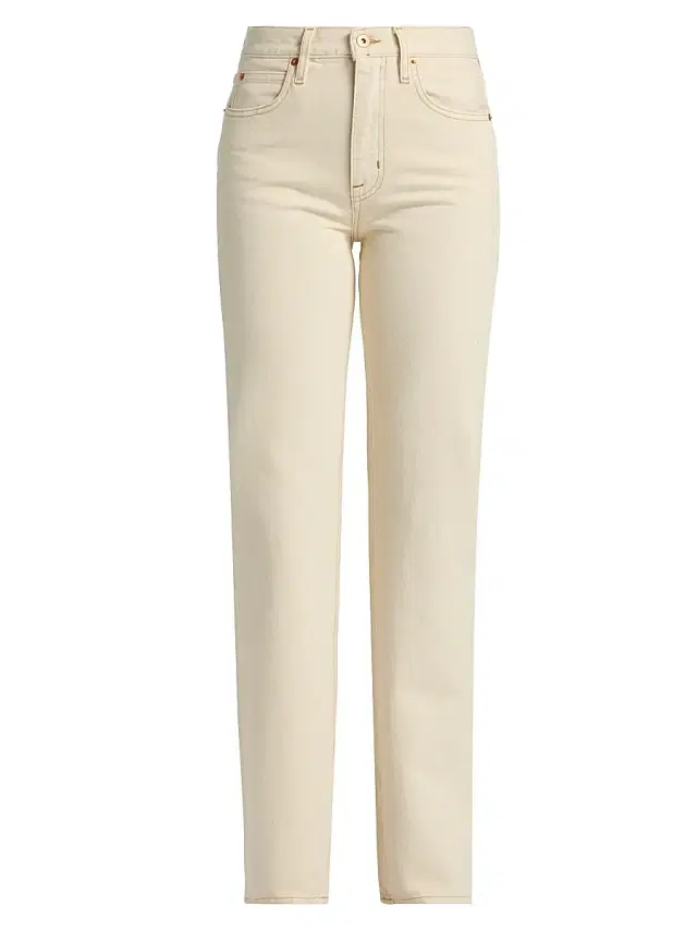 Women's Pheonix Relaxed Straight-Leg Jeans - Winter Ecru