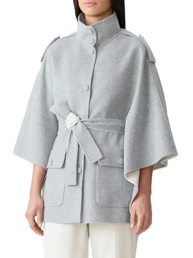 Mackage Women's Henrietta Cape Jacket - Light Grey - Size XS | Thumbnail 3