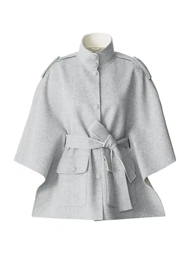 Mackage Women's Henrietta Cape Jacket - Light Grey - Size XS | Thumbnail 1