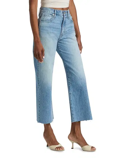 SLVRLAKE Women's Grace Wide-Leg Crop Jeans - Find Your Way - Size 32 | Thumbnail 4