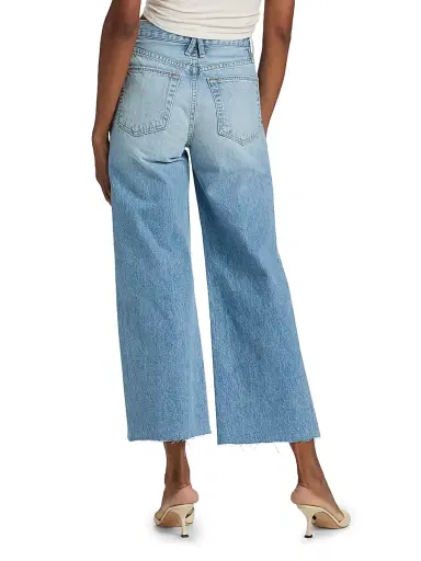 SLVRLAKE Women's Grace Wide-Leg Crop Jeans - Find Your Way - Size 32 | Thumbnail 5
