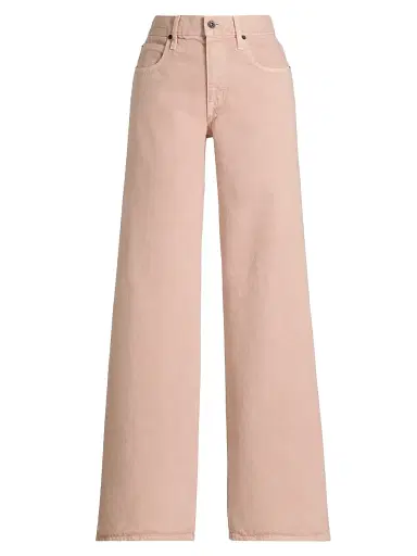 SLVRLAKE Women's Mica Wide-Leg Jeans - Desert Rose - Size 32 | Thumbnail 1