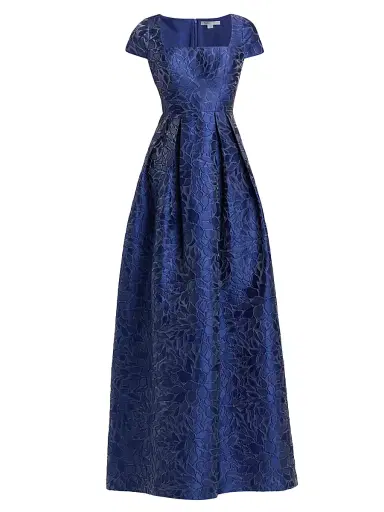 Kay Unger Women's Ophelia Jacquard Gown | Thumbnail 1 Kay Unger Women's Ophelia Jacquard Gown | Thumbnail 1