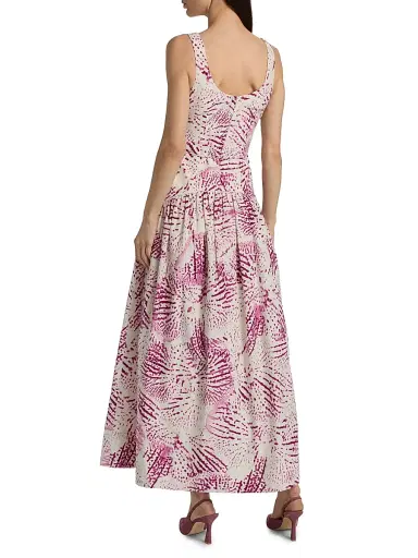 Amur Women's Salome Printed Drop-Waist Maxi Dress | Thumbnail 5 Amur Women's Salome Printed Drop-Waist Maxi Dress | Thumbnail 5