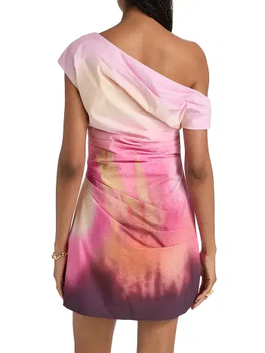 Amur Women's Ysella Printed Off-the-Shoulder Minidress - Flora In Focus - Size 8 | Thumbnail 5