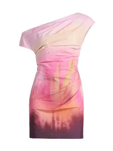 Amur Women's Ysella Printed Off-the-Shoulder Minidress - Flora In Focus - Size 8 | Thumbnail 1