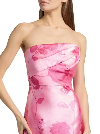 Kay Unger Women's Addison Tea-Length Strapless Cocktail Dress - Rose Bud - Size 16 | Thumbnail 6 Kay Unger Women's Addison Tea-Length Strapless Cocktail Dress - Rose Bud - Size 16 | Thumbnail 6