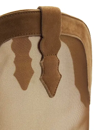Partlow Women's Gemma 55MM Suede & Mesh Cowboy Boots - Cest - Size 10.5 | Thumbnail 6