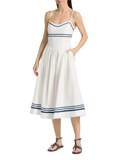 Ciao Lucia Women's Florencia Cotton Midi-Dress - White - Size XL | Thumbnail 3 Ciao Lucia Women's Florencia Cotton Midi-Dress - White - Size XL | Thumbnail 3