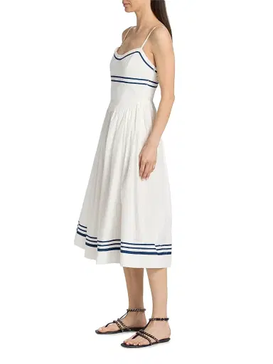 Ciao Lucia Women's Florencia Cotton Midi-Dress - White - Size XL | Thumbnail 4 Ciao Lucia Women's Florencia Cotton Midi-Dress - White - Size XL | Thumbnail 4