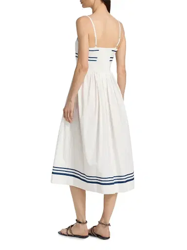 Ciao Lucia Women's Florencia Cotton Midi-Dress - White - Size XL | Thumbnail 5 Ciao Lucia Women's Florencia Cotton Midi-Dress - White - Size XL | Thumbnail 5