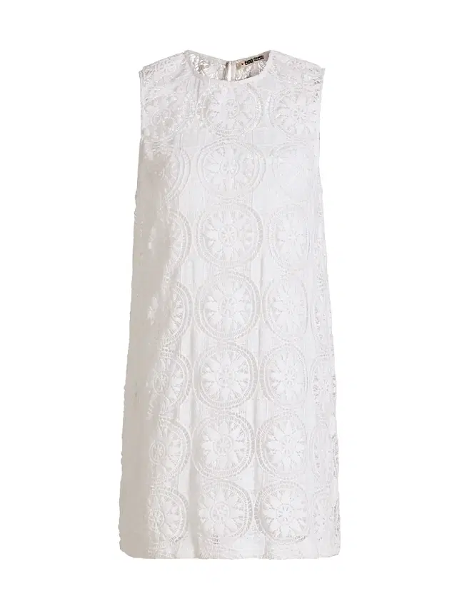 Women's Indus Woven Lace Minidress - White