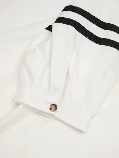 Ciao Lucia Women's Palina Cotton Poplin Striped Minidress - White - Size XXL | Thumbnail 6