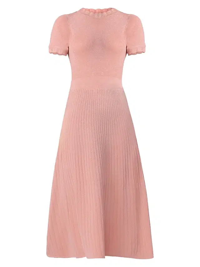 Shoshanna Women's Darby Glittery Maxi Sweaterdress - Soft Peach
