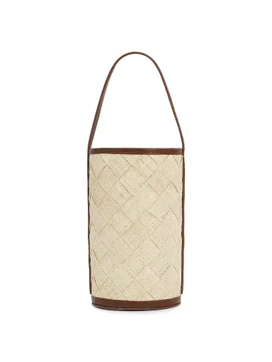 POOLSIDE Women's The Cylinder Woven Straw Bag - Natural | Thumbnail 1 POOLSIDE Women's The Cylinder Woven Straw Bag - Natural | Thumbnail 1