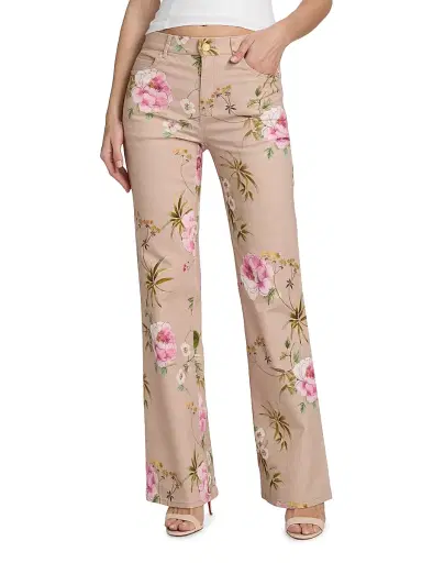Kobi Halperin Women's Leigh Floral Cotton Twill Pants - Natural Multi | Thumbnail 3 Kobi Halperin Women's Leigh Floral Cotton Twill Pants - Natural Multi | Thumbnail 3